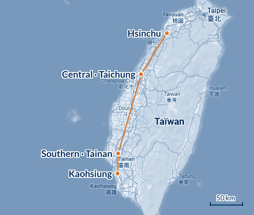 The science-park corridor of western Taiwan